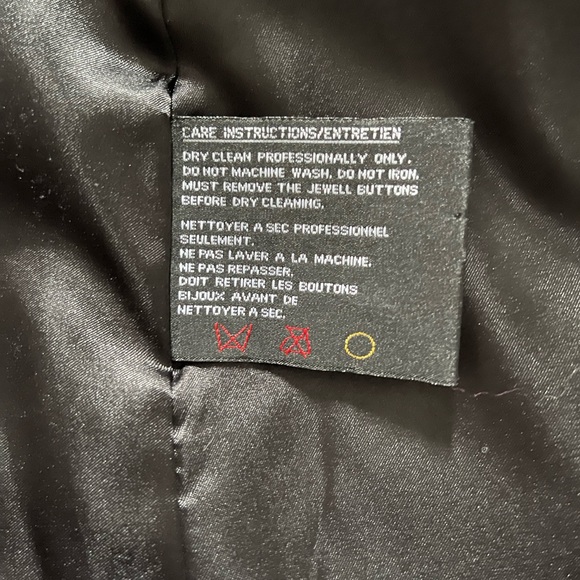 Simon Chang Textured Faux Lambs Fur Coat Size 13/14 - Picture 10 of 15